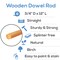 Wooden Dowel Rods 3/4 inch Thick, Multiple Lengths Available, Unfinished Sticks Crafts &#x26; DIY | Woodpeckers